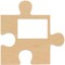 Wooden Puzzle Piece Picture Frame Cutout, 12 inch, 4x6 inch Slot | Woodpeckers